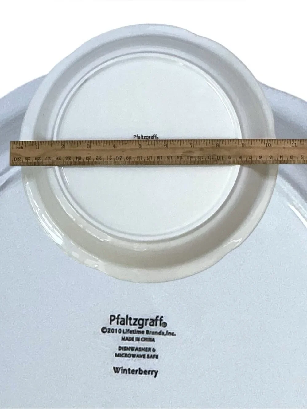 Pfaltzgraff Winterberry Perfect Pie Plate 10 1/2” Cardinal Pie Bird Retired NIB